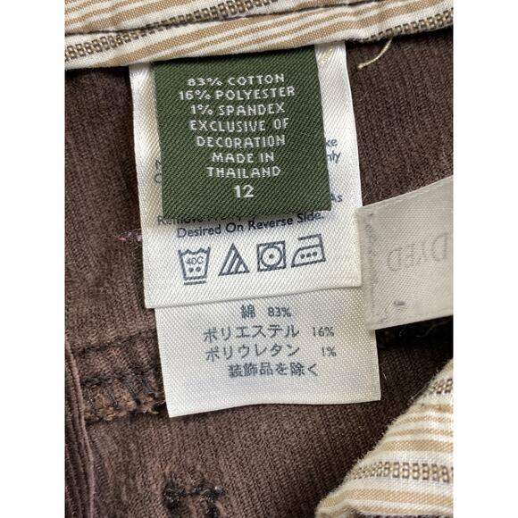 Eddie Bauer Corduroy Pants Bootcut Womens Sz 12 Brown Gorpcore Cargo Camp Cabin - Picture 7 of 11